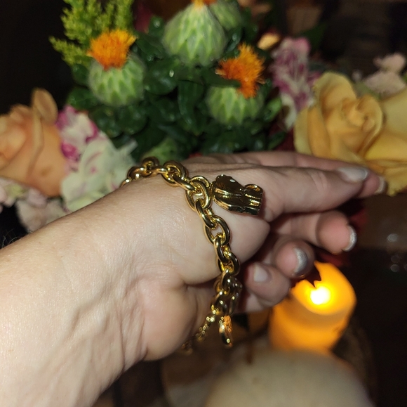 NWOT Lilly Pultzier 💖 Charm Bracelet with 6 charms!! ADORBS! - Picture 15 of 15